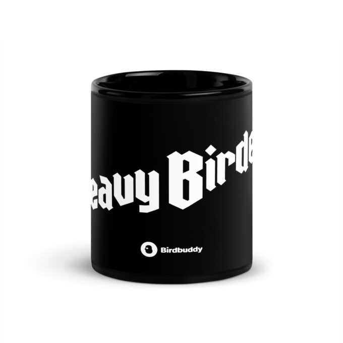 Heavy Birder Black Mug - Image 3