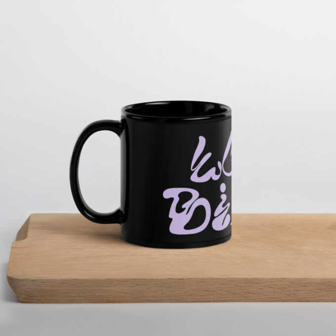 Dizzy Love Black Mug - Image 4