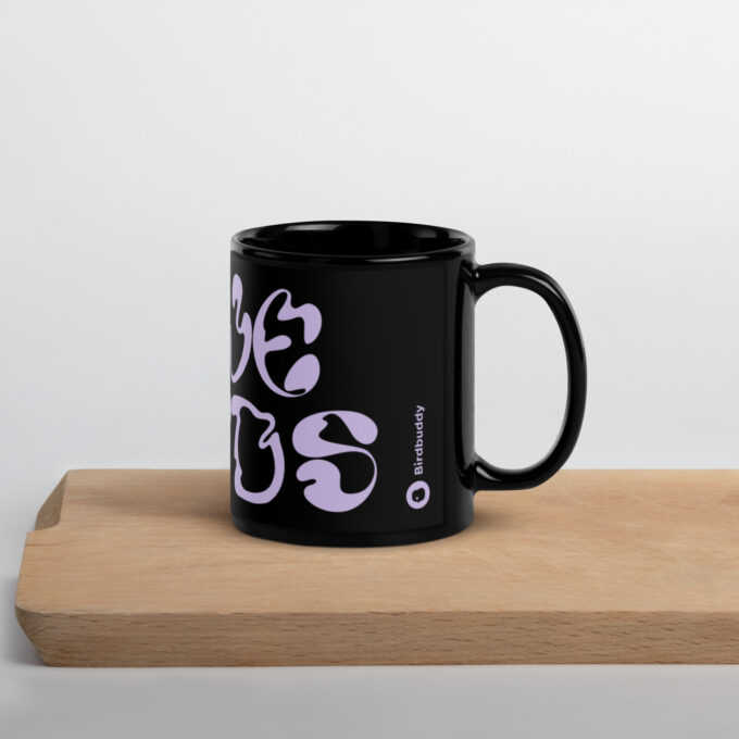 Dizzy Love Black Mug - Image 5